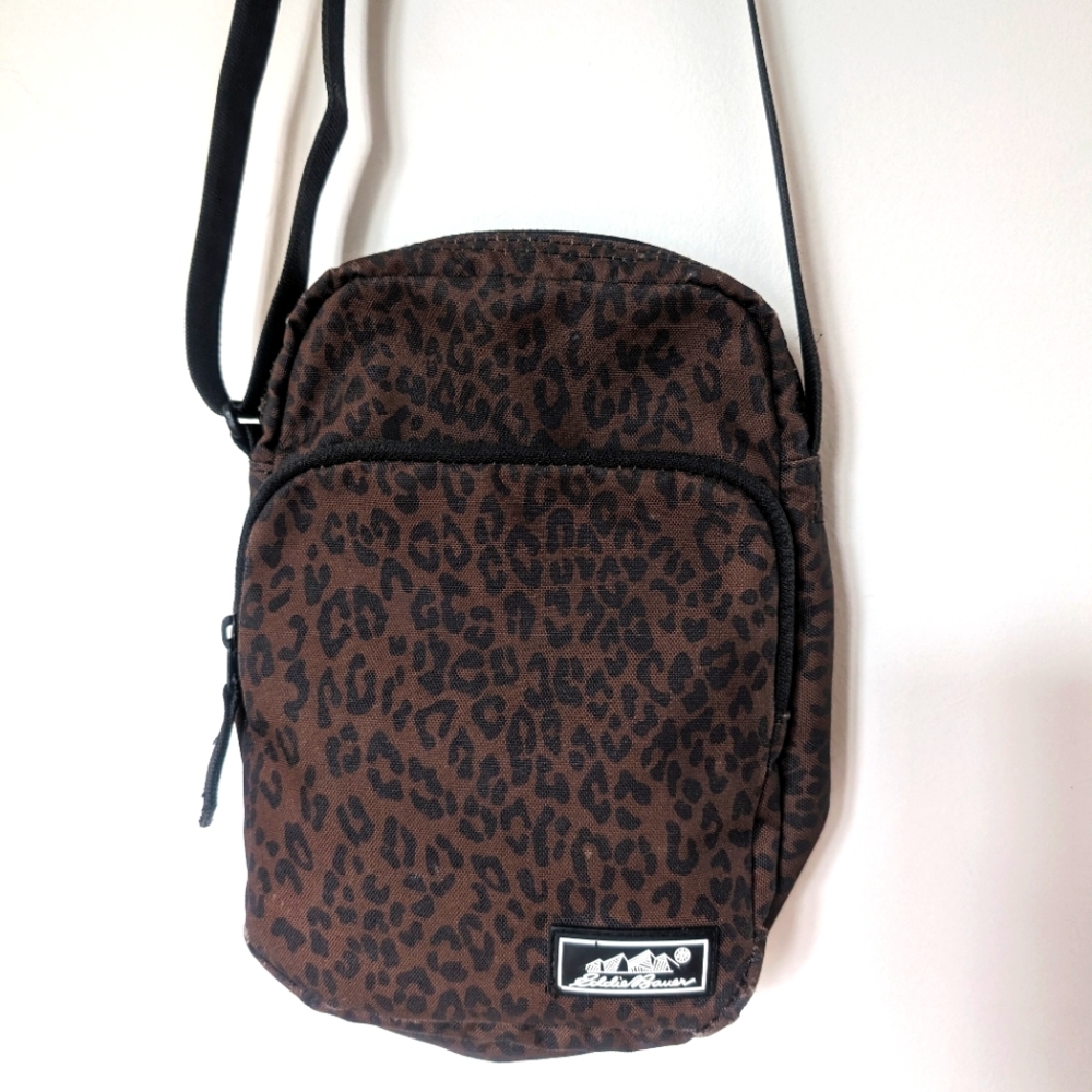 Eddie Bauer Jasper Crossbody Bag Leopard Print